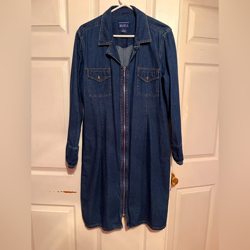 Blue J jean dress mid length